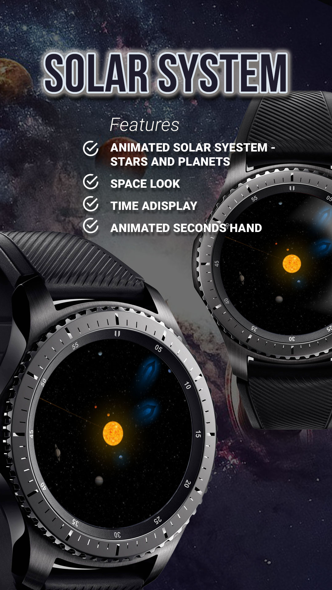 Solar System watch face